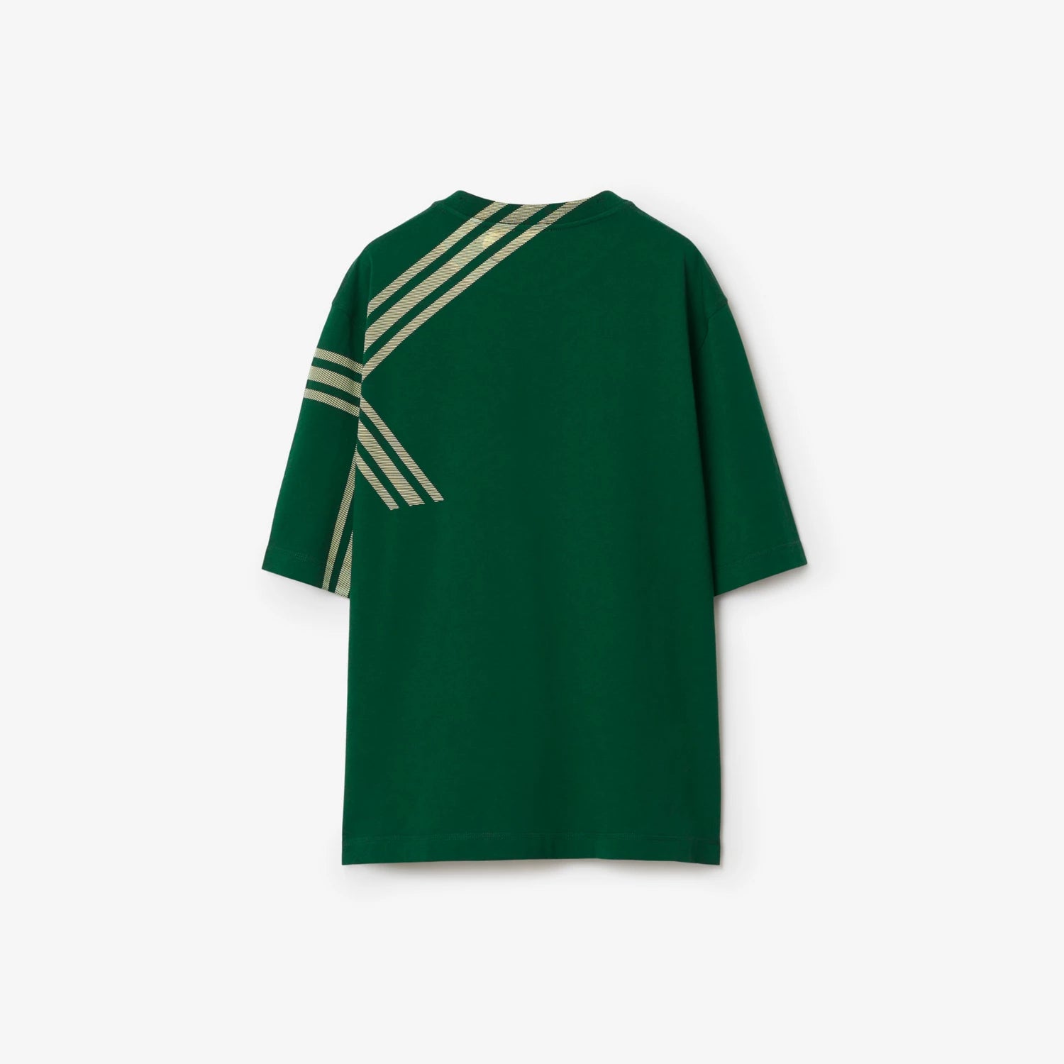 T-shirt en coton à manche Check