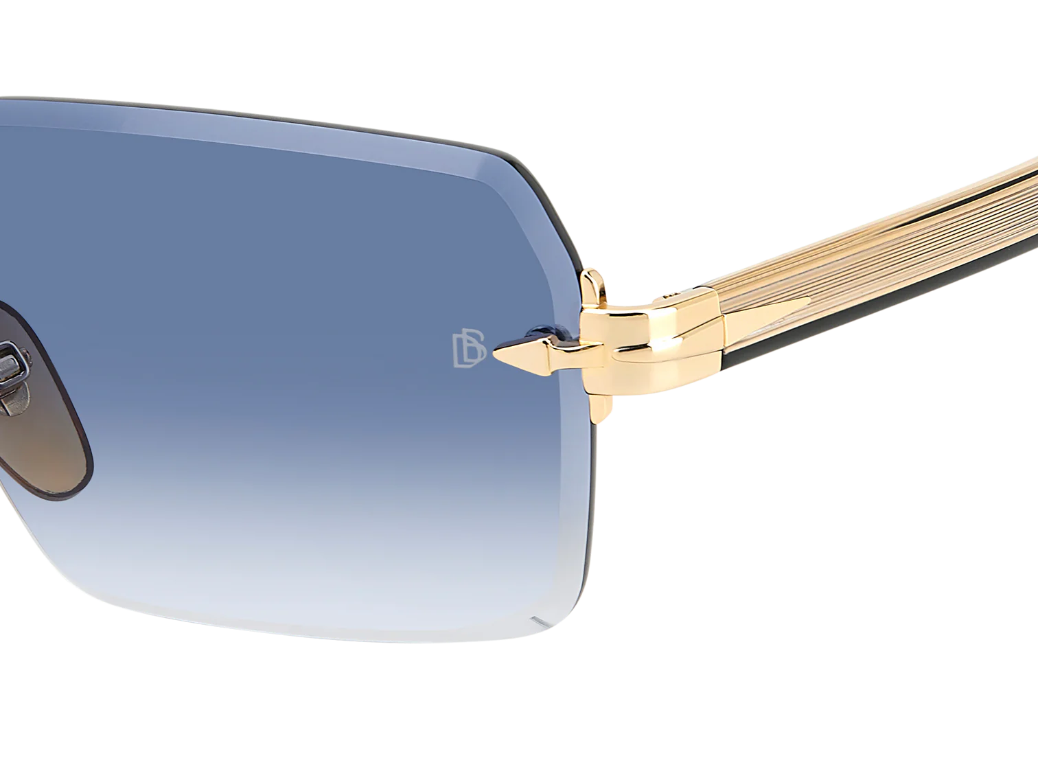 DB 7109/S - Gold Black_ - Dk Blue Shaded