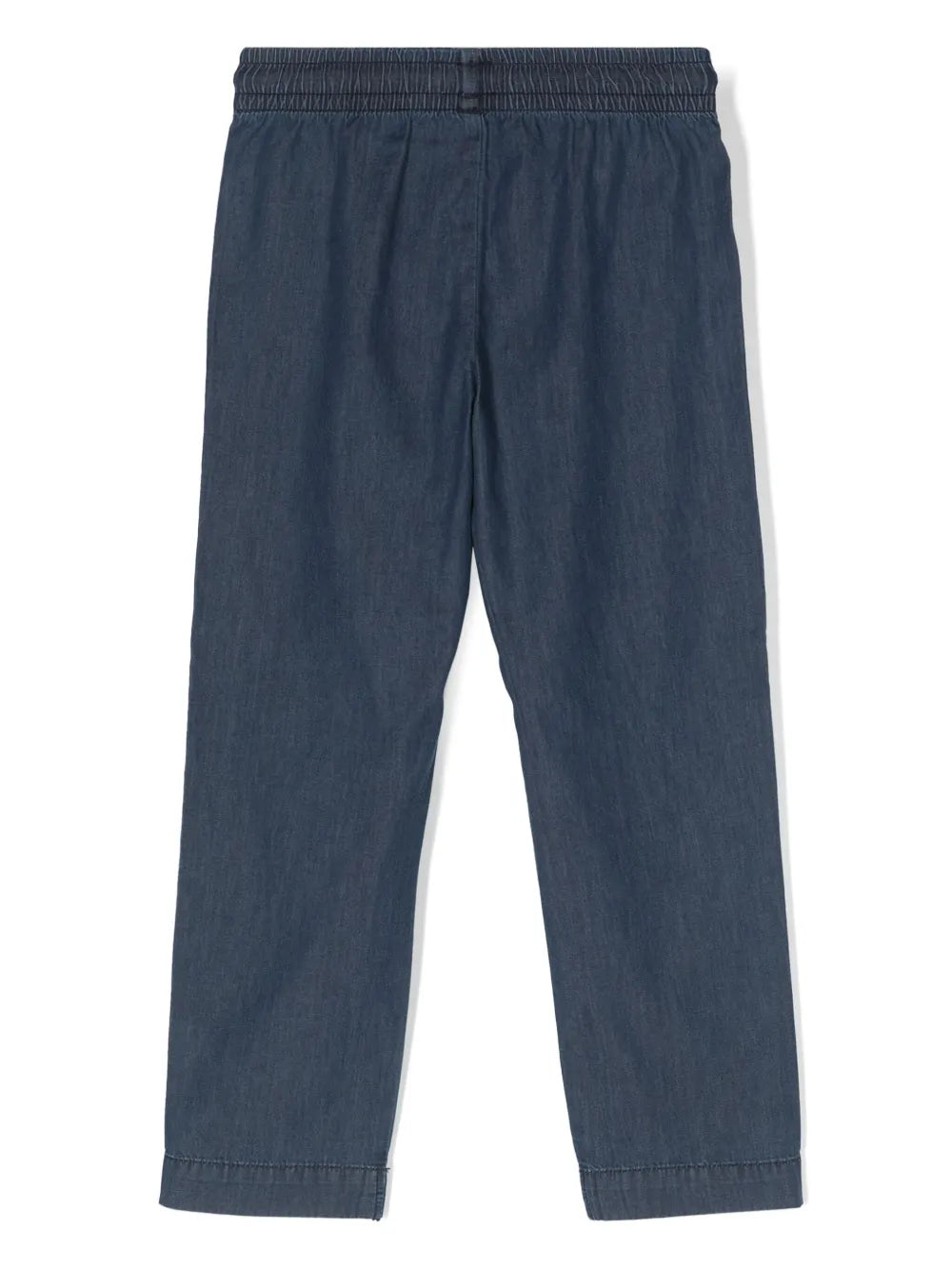 pantalon droit en chambray