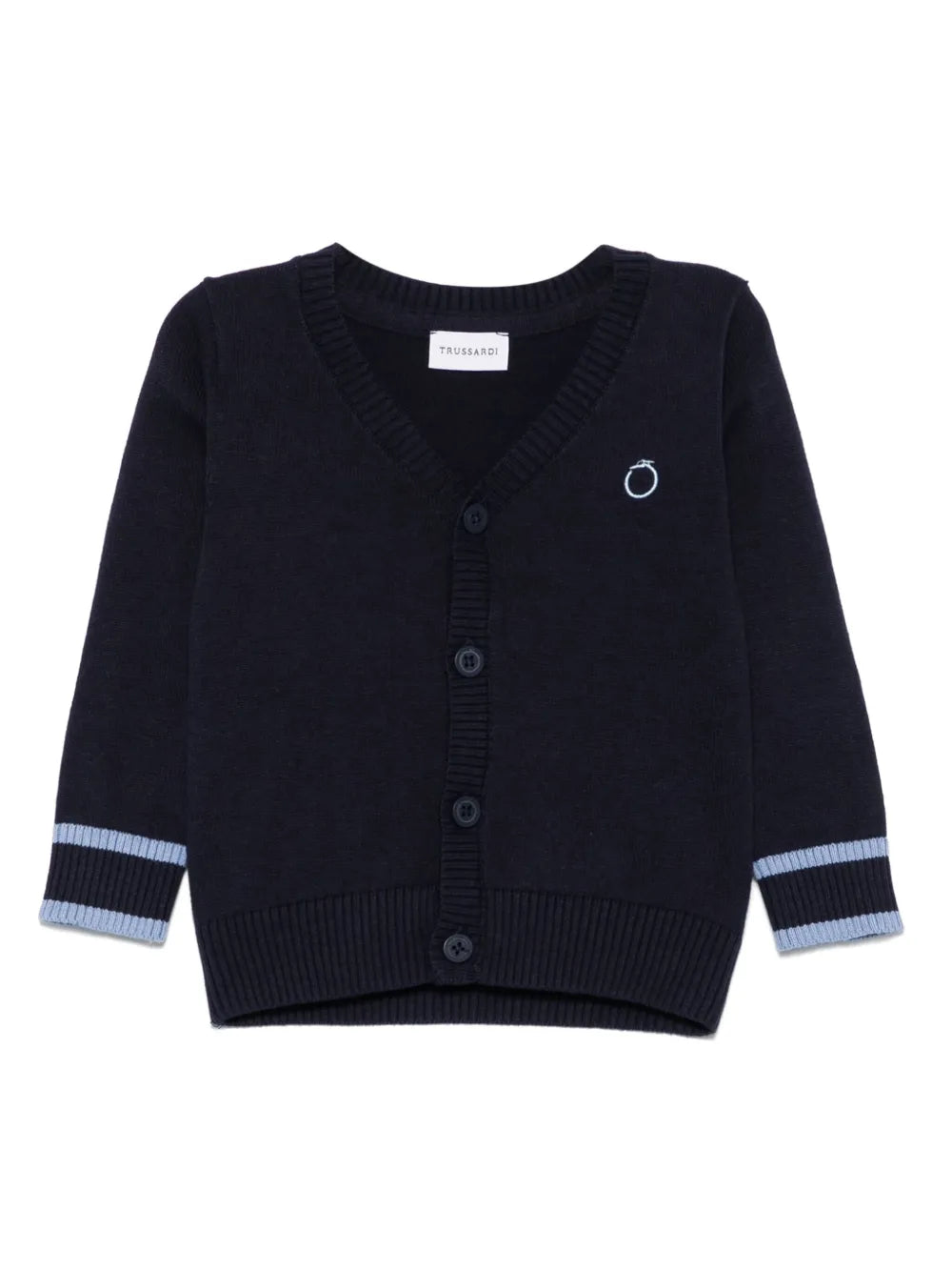 TRUSSARDI JUNIOR cardigan à logo brodé