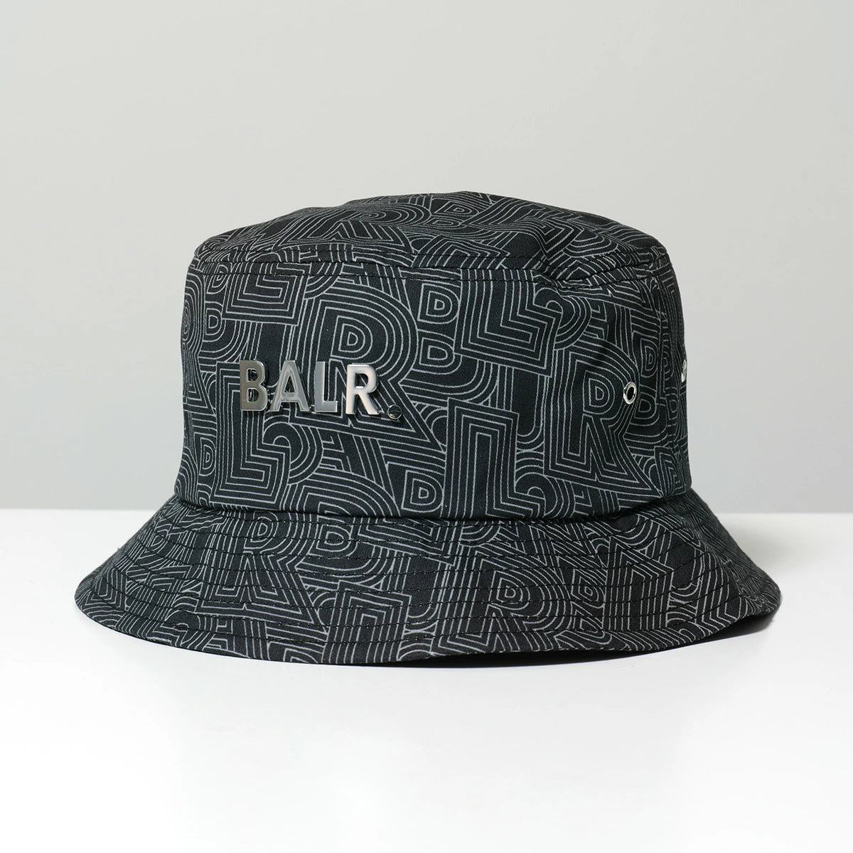 Classic AOP Track Bucket Hat Jet Black