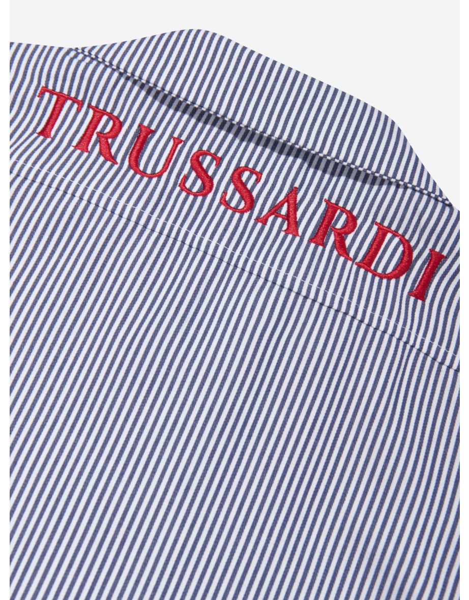 Boys Copren Short Sleeve Shirt in Navy