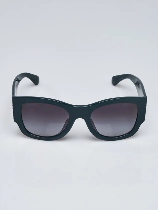 Chanel - Lunettes de soleil rectangulaires - Noir Gris - Lunettes Chanel