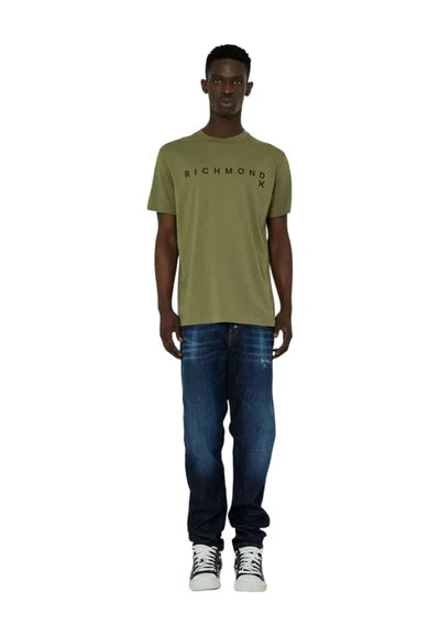 T-shirt con stampa - verde