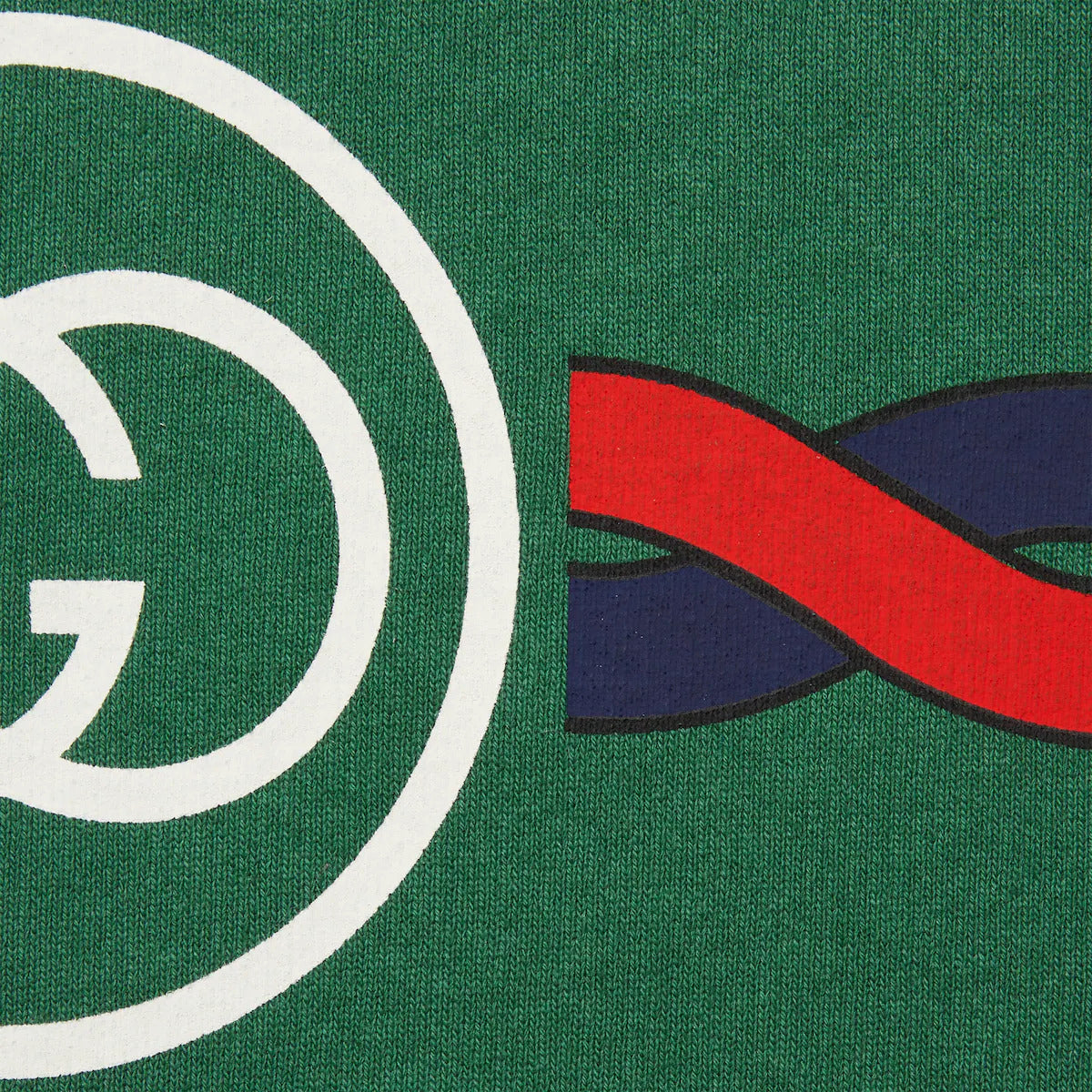 LACE-EFFECT COTTON SWEATSHIRT WITH ENLACED GG DETAIL