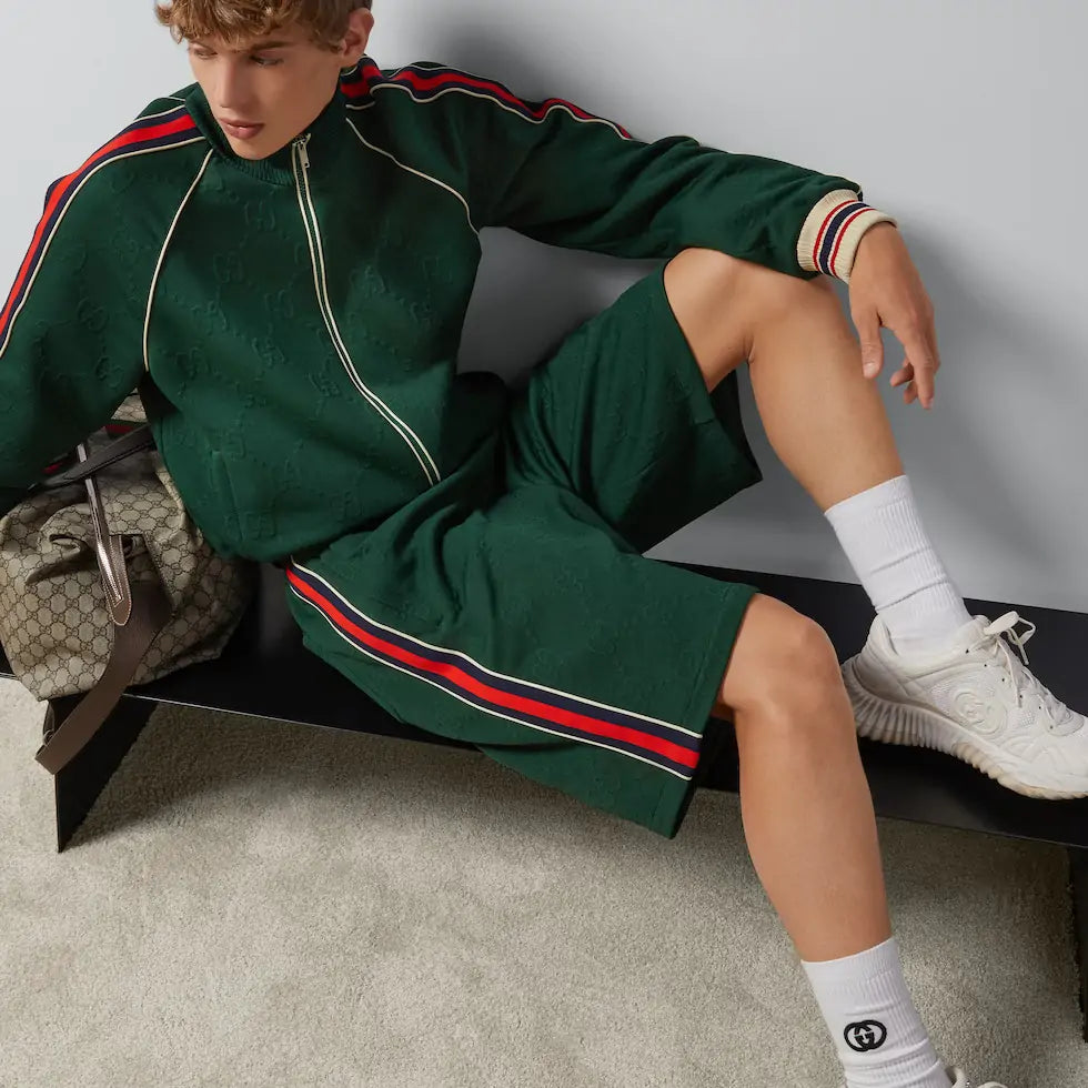 SHORT EN JERSEY JACQUARD GG