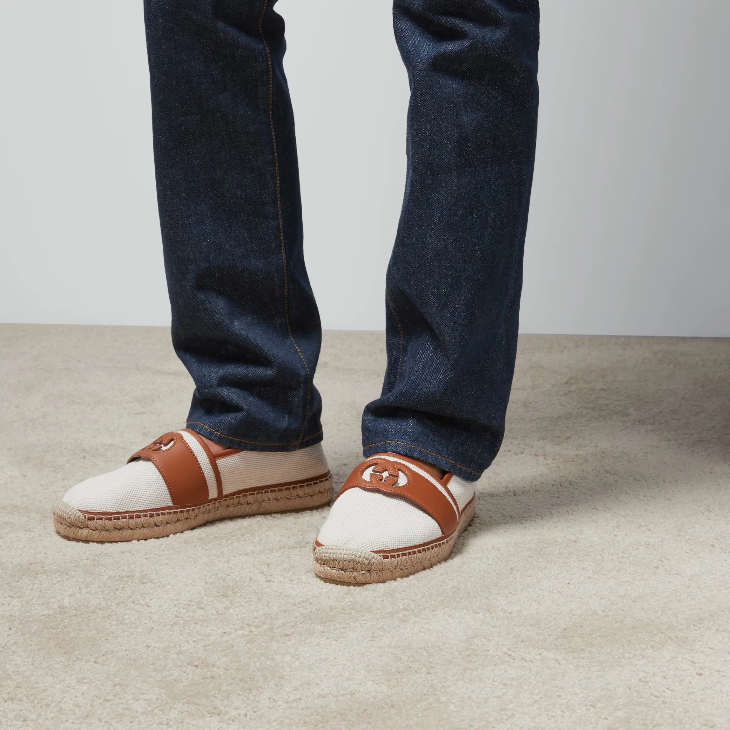 ESPADRILLES À DÉTAIL GG ENLACÉS POUR HOMME