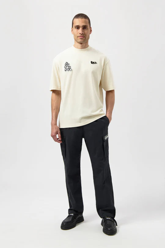 Game of the Gods Graffiti Box Fit T-Shirt Jet Black