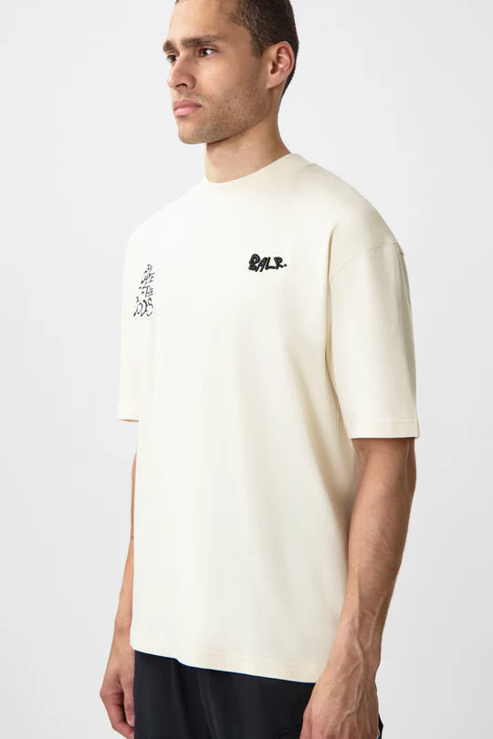 Game of the Gods Graffiti Box Fit T-Shirt Jet Black