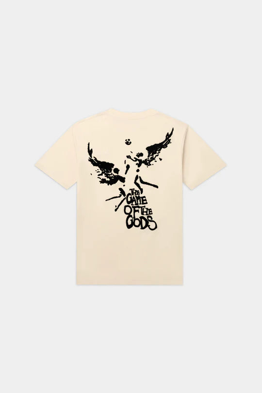 Game of the Gods Graffiti Box Fit T-Shirt Jet Black