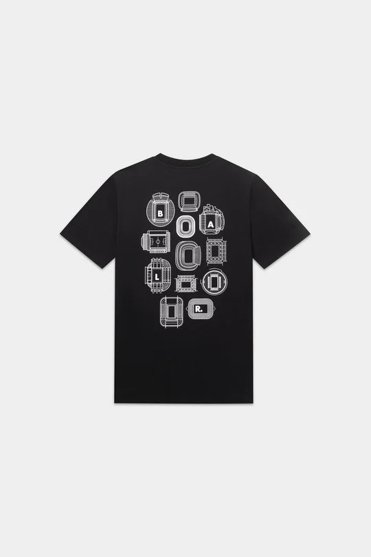 BALR. Stadium Regular Fit T-Shirt Jet Black