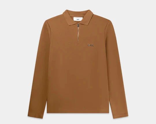 Q-Series Regular Fit Longsleeve Polo Toasted Coconut