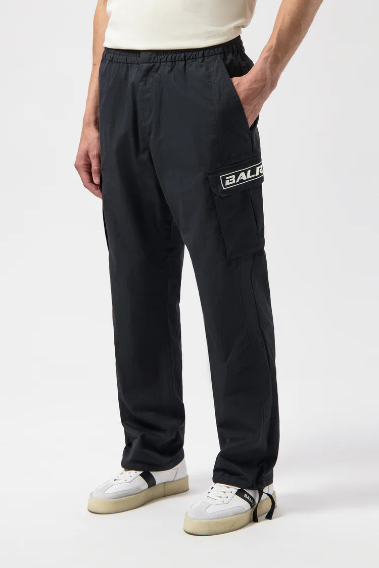 THE CLUB STRAIGHT FIT CARGO PANTS-Jet Black