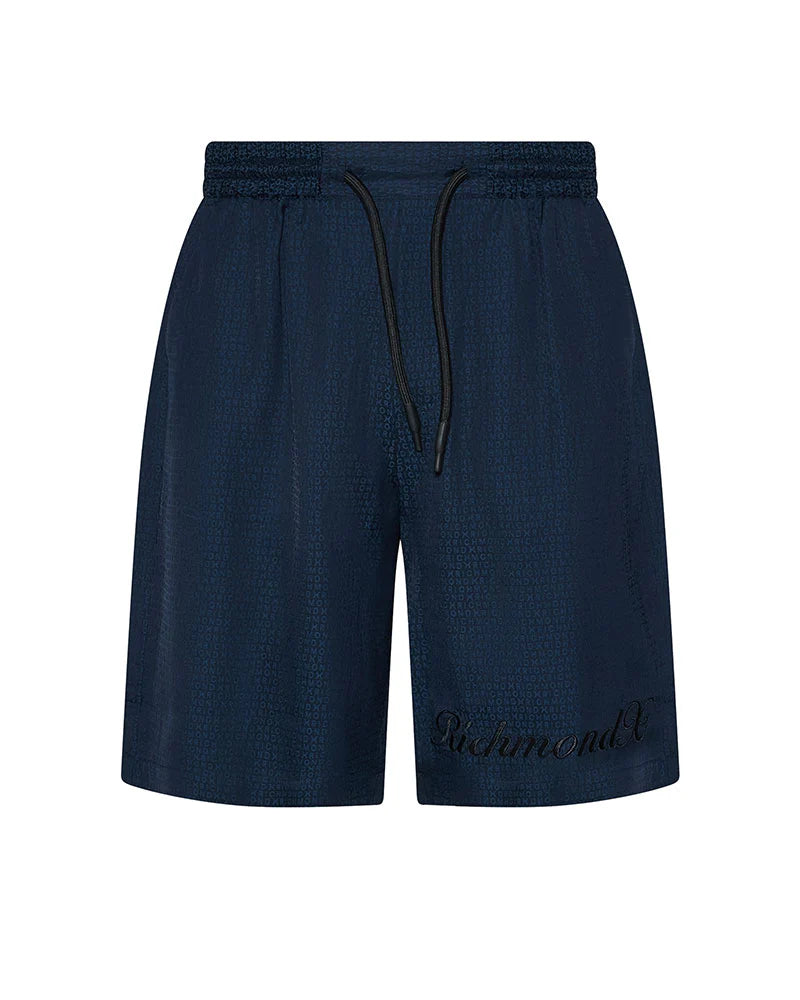Bermuda RICHMOND Monogramme avec logo couleur indigo