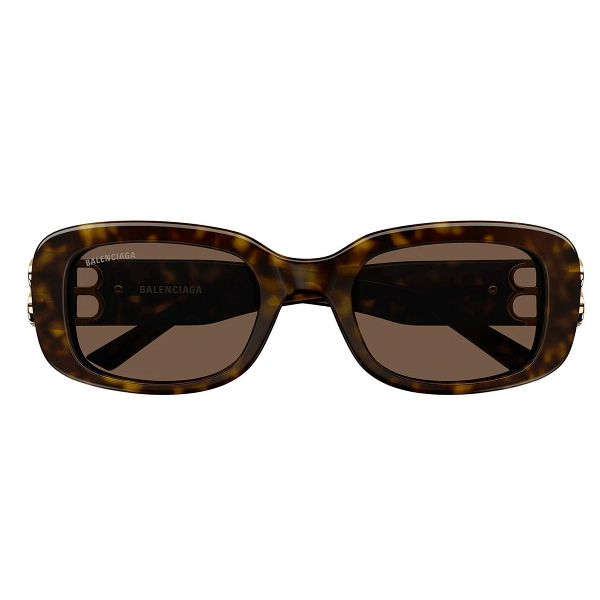 WOMEN'S DYNASTY RECTANGLE SUNGLASSES IN BROWN