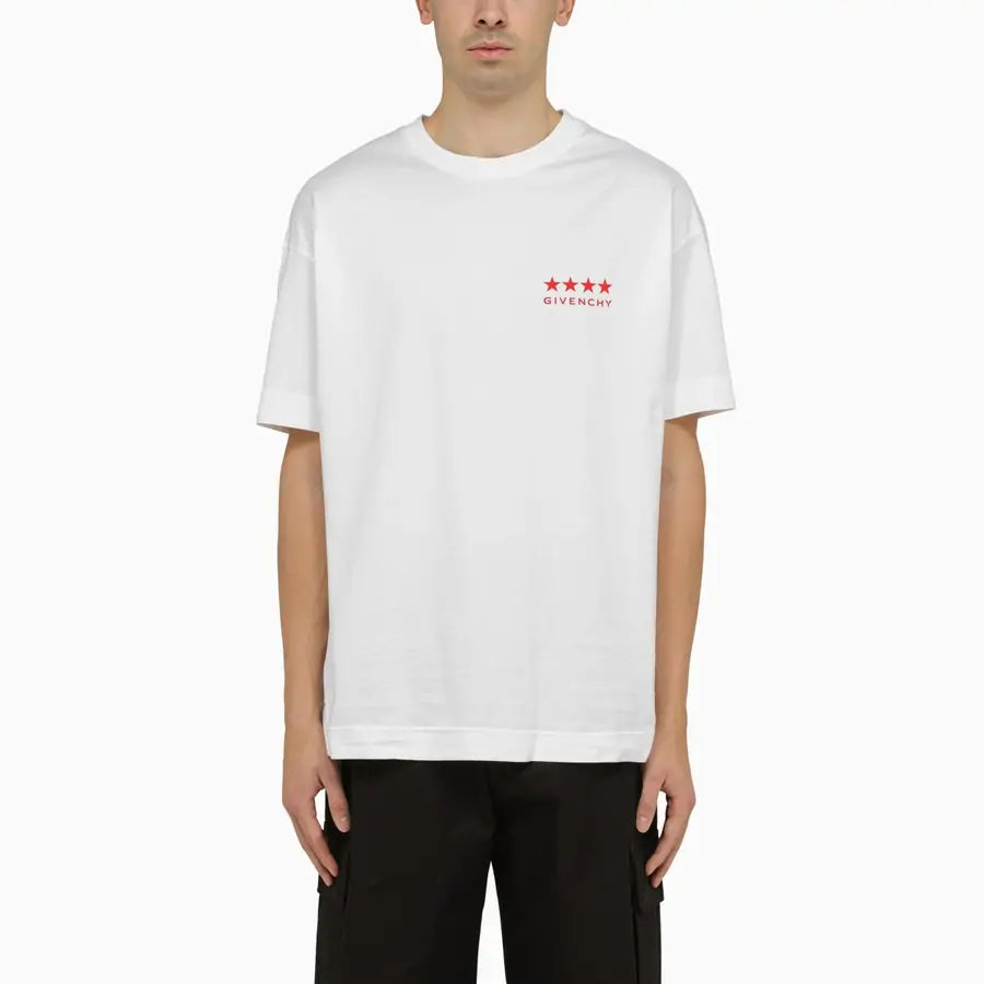Givenchy White cotton crew-neck T-shirt