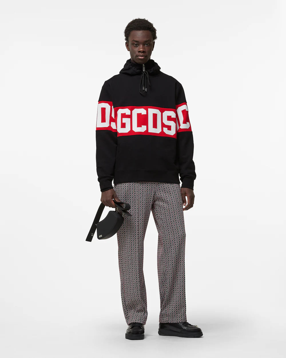 GCDS LOGO BAND REGULAR HOODIE