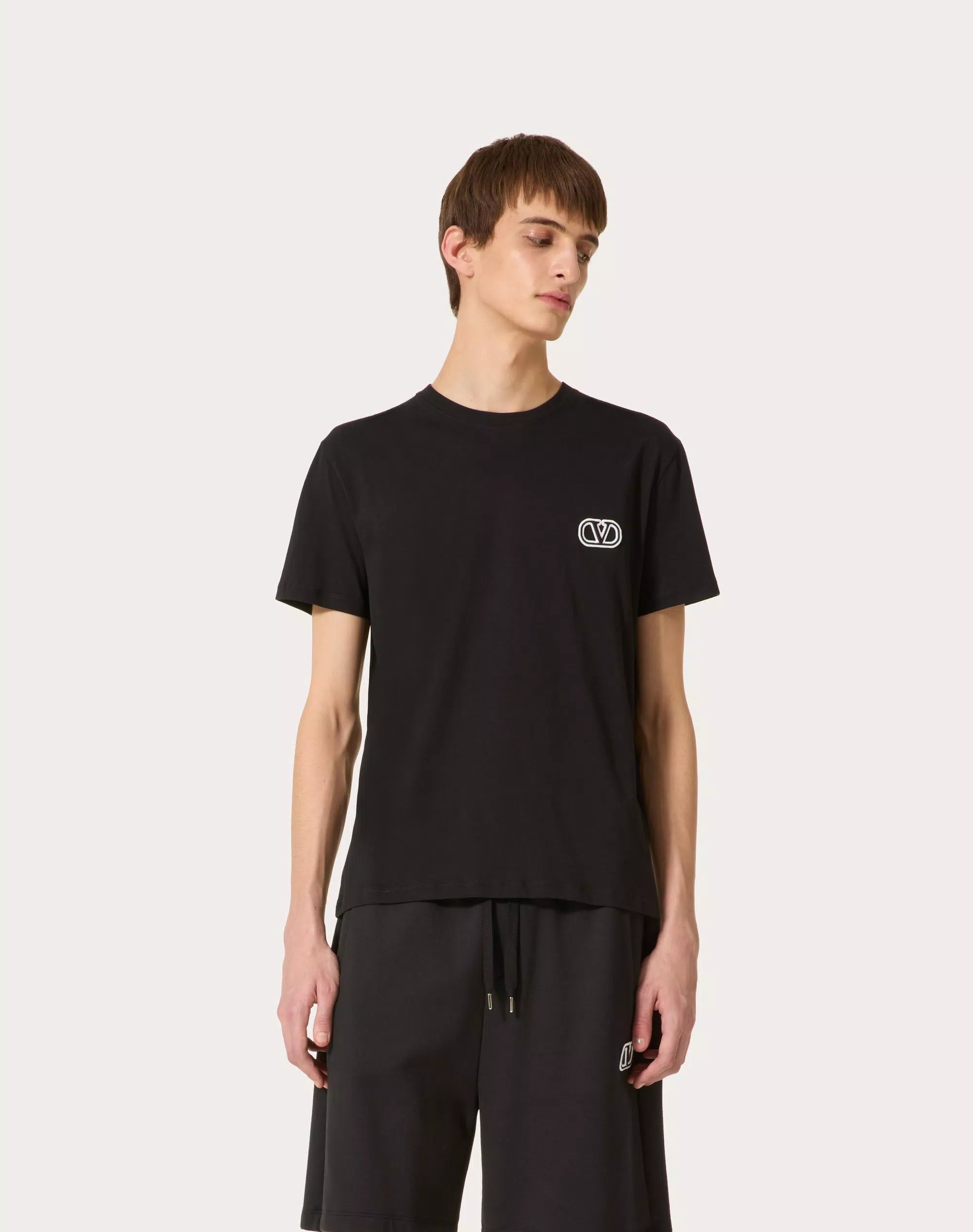 T-SHIRT EN COTON À ÉCUSSON VLOGO SIGNATURE