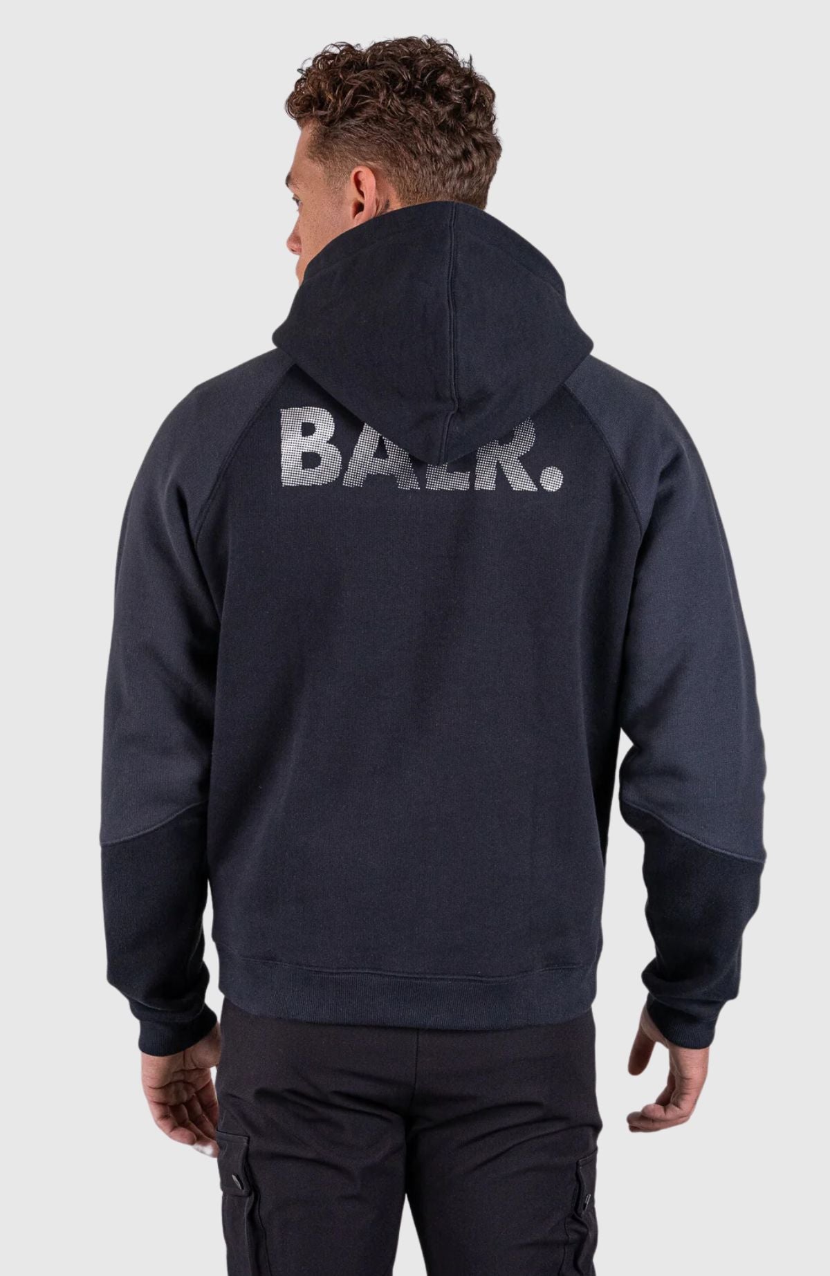 Carter Loose Double Arrow Hoodie Jet Black/Asphalt