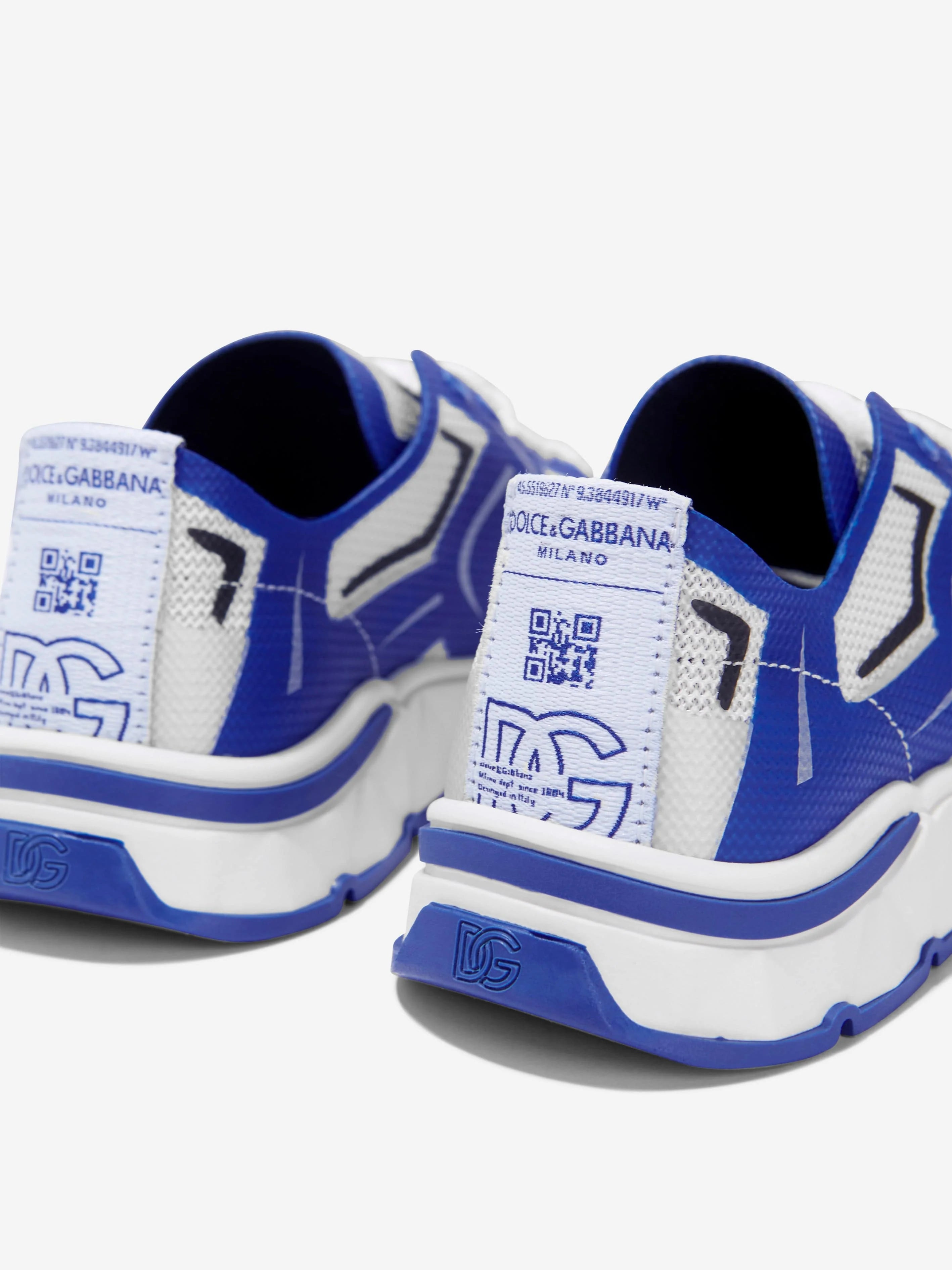 DOLCE GABBANA BOYS LOGO TRAINERS IN WHITE