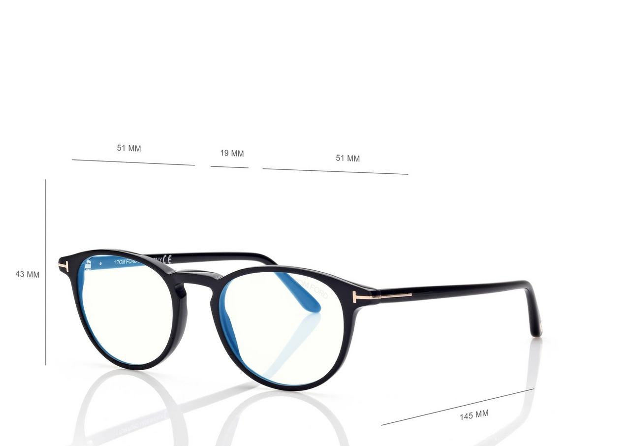 BLUE BLOCK ROUND OPTICALS