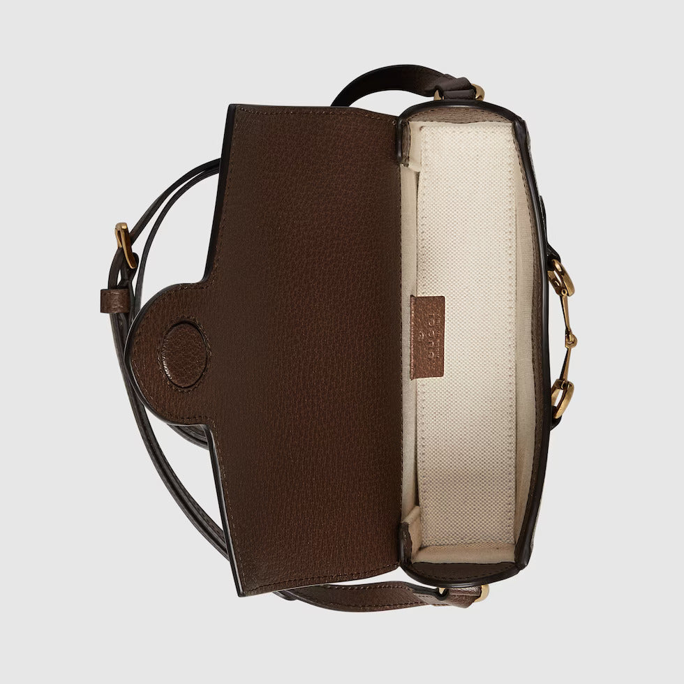 GUCCI HORSEBIT 1955 MINI BAG WITH GG JUMBO PATTERN