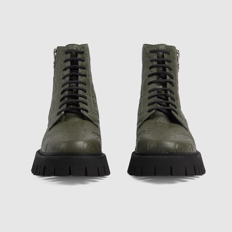 MEN’S GG LEATHER BOOTS