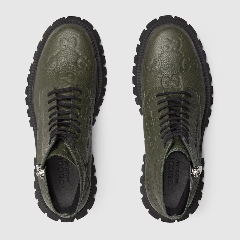 MEN’S GG LEATHER BOOTS