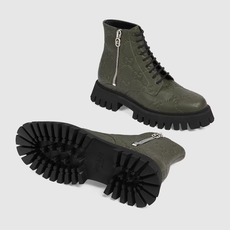 MEN’S GG LEATHER BOOTS