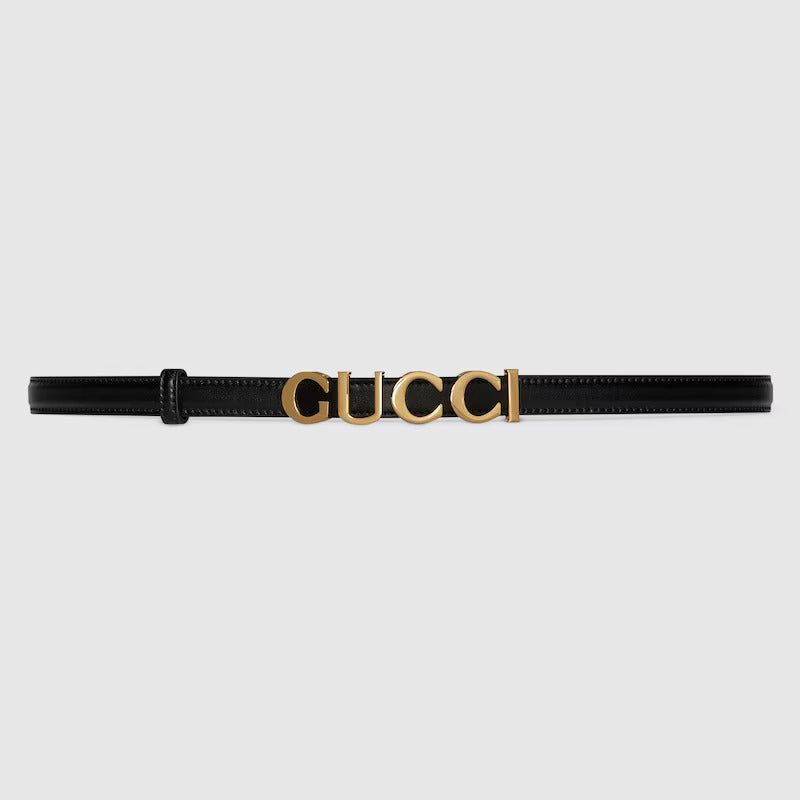 THIN BELT WITH GUCCI BUCKLE