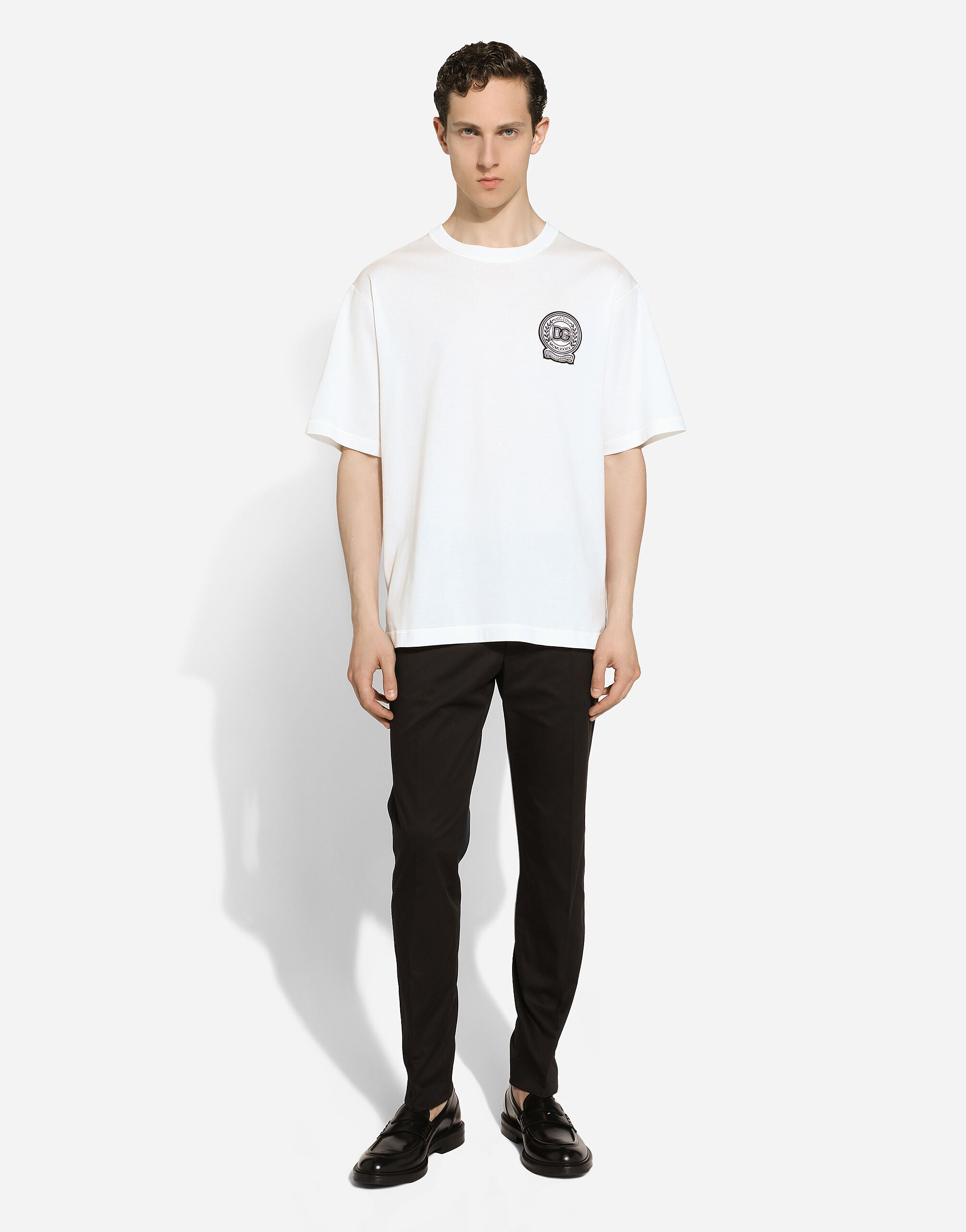 T-shirt en coton avec broderie logo