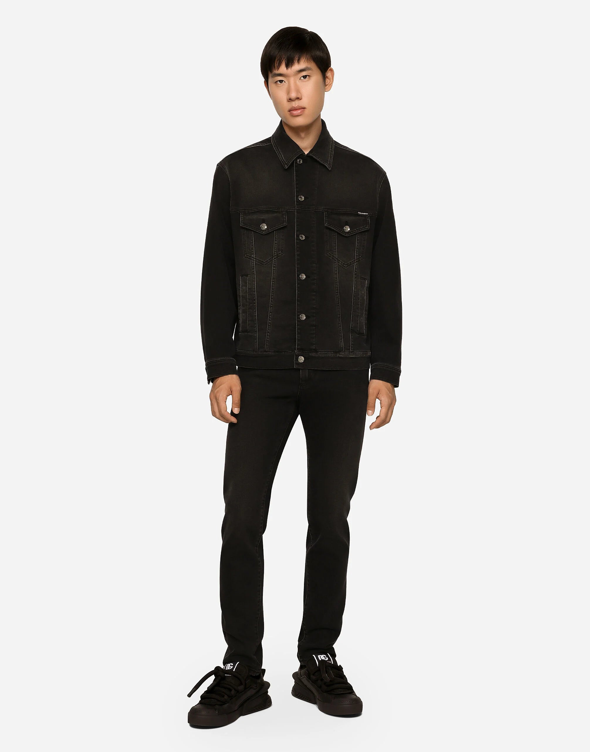 Jean slim stretch gris lavé