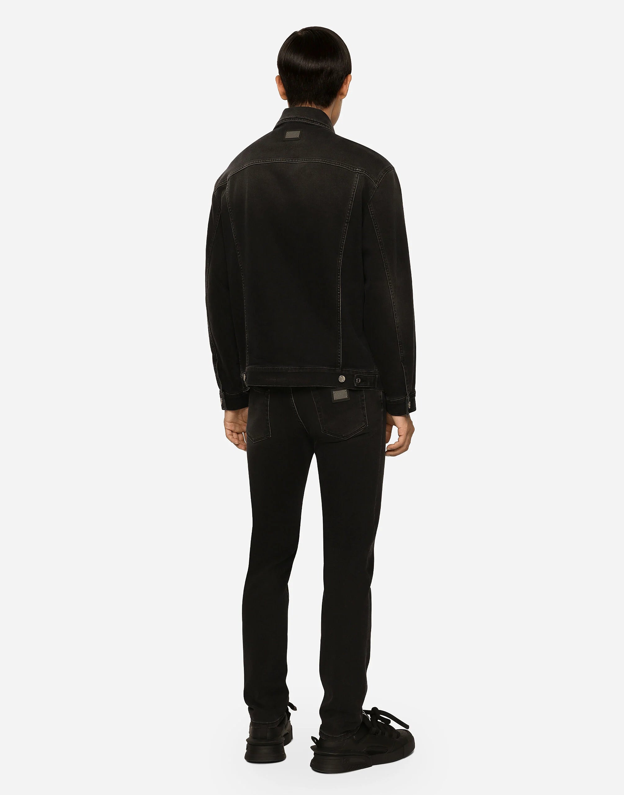 Jean slim stretch gris lavé