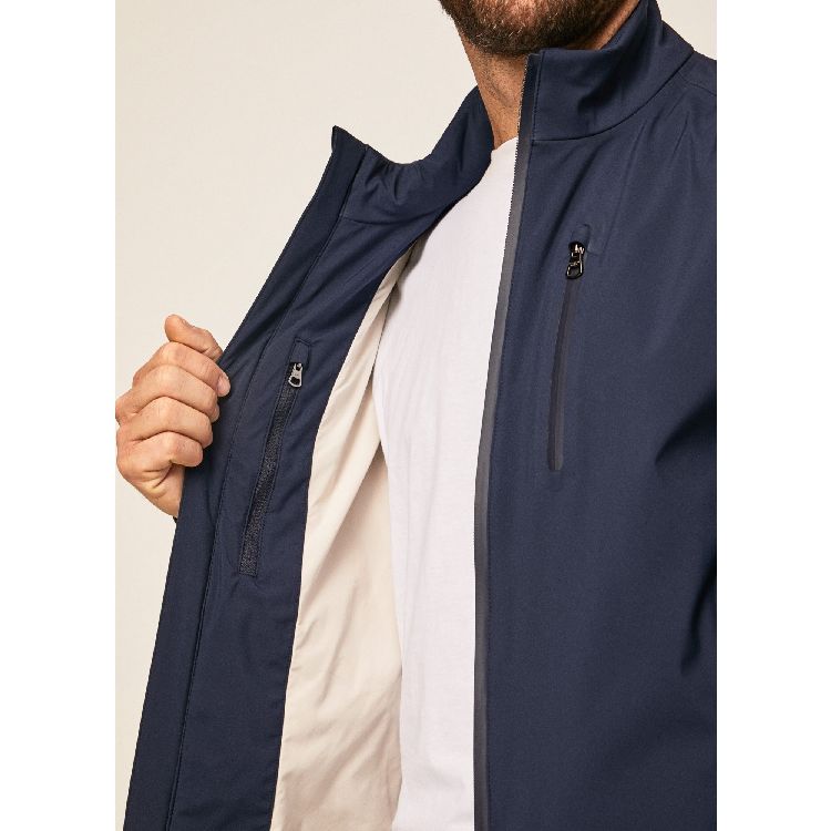 Hackett London Tech Softshell Jacket in Navy
