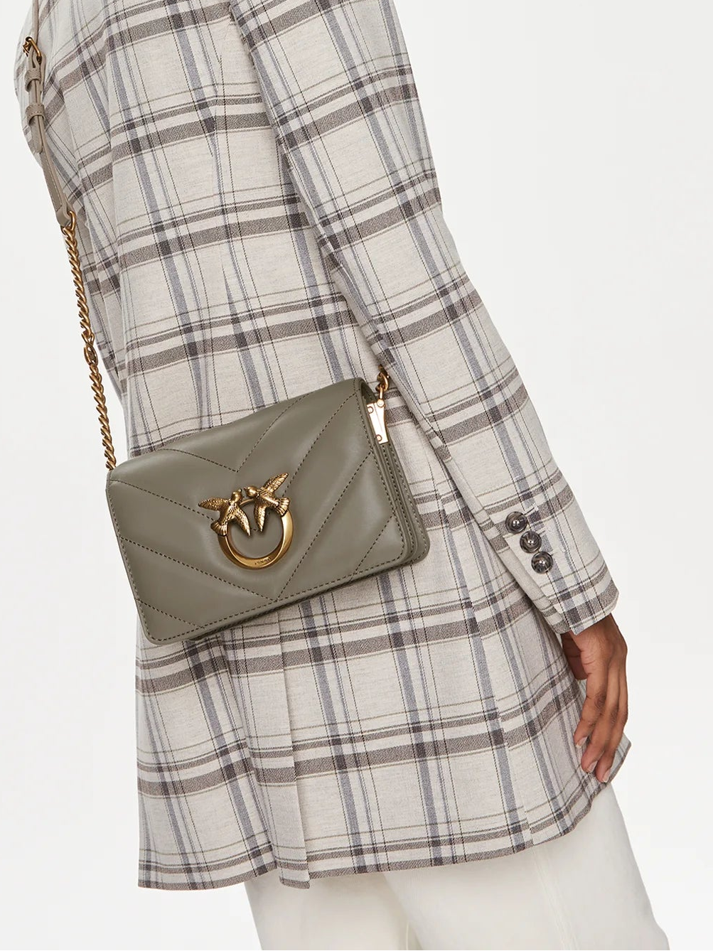 LOVE CLICK MINI SHEEP NAPPA BIG CHEVRON