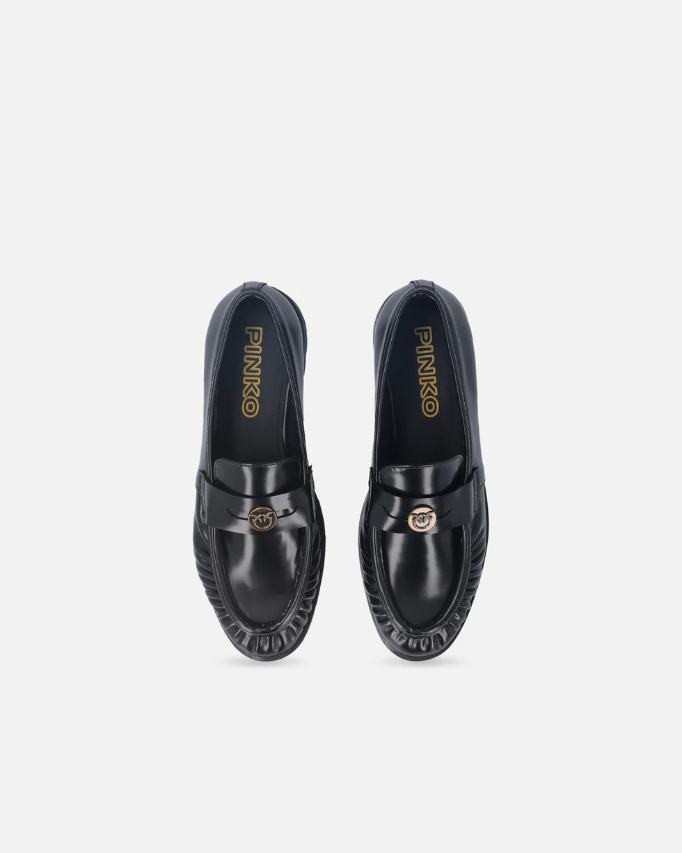 Mocassins PINKO avec plaquette à logo Love Birds