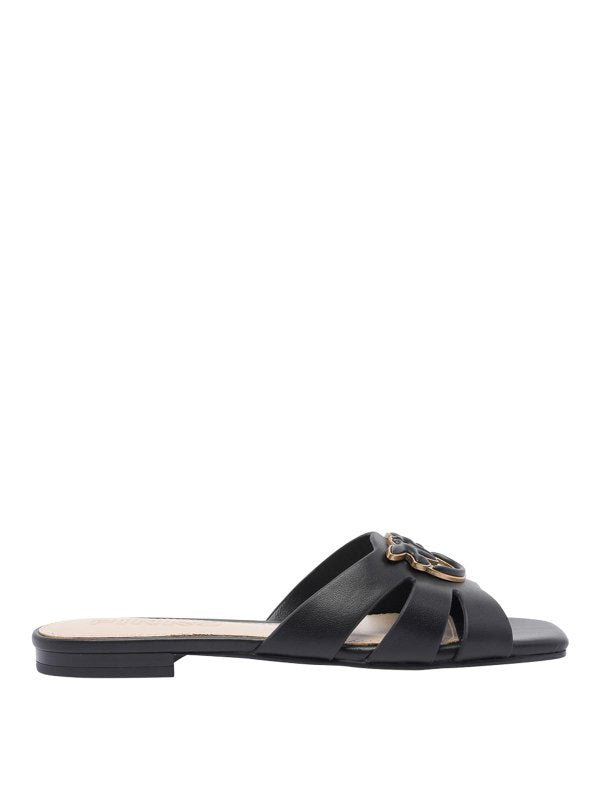 Mules PINKO en cuir à logo Love Birds