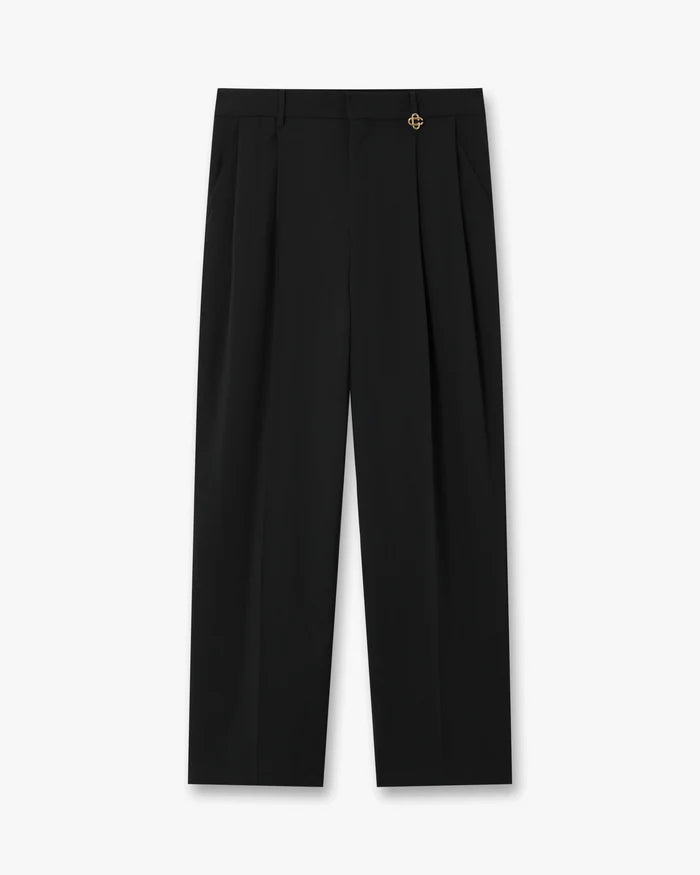 Pantalon Casablanca droit gris à pinces masion prado