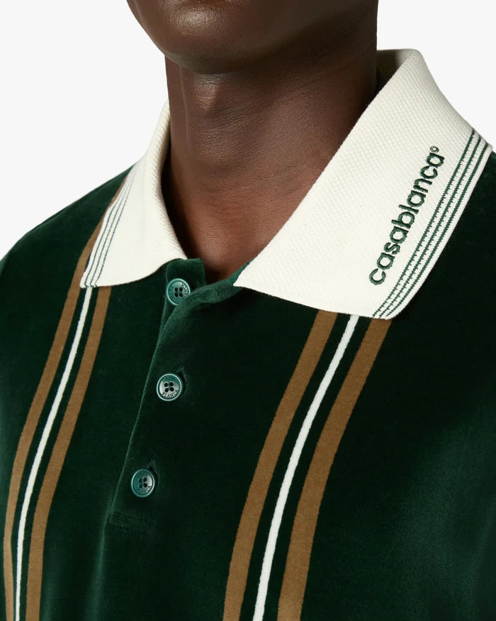 Polo Casablanca Velour velours à rayures maison prado algerie