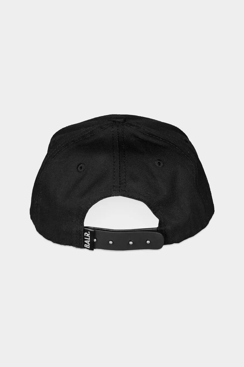Casquette classique en coton noir sur noir