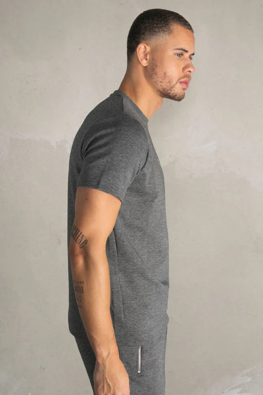 Q-Series Straight T-shirt Dark Grey Heather