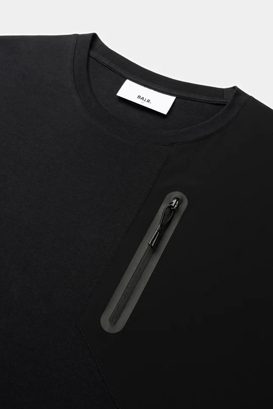 Q+ REGULAR FIT T-SHIRT JET BLACK