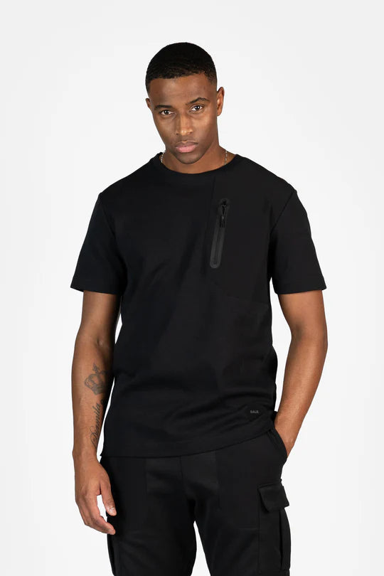 Q+ REGULAR FIT T-SHIRT JET BLACK
