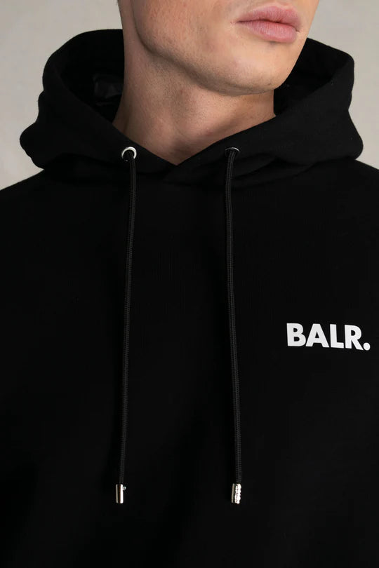 Brand Straight Small Logo Hoodie