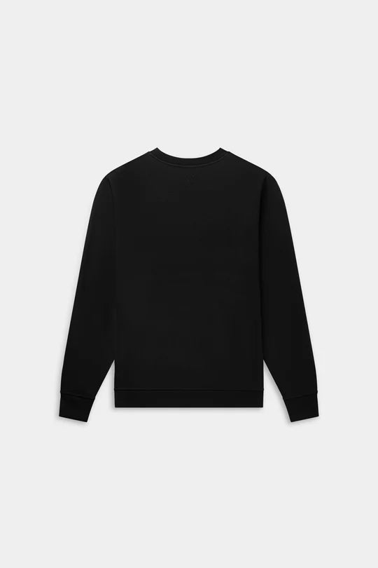 Q-Series Regular Fit Crewneck Jet Black