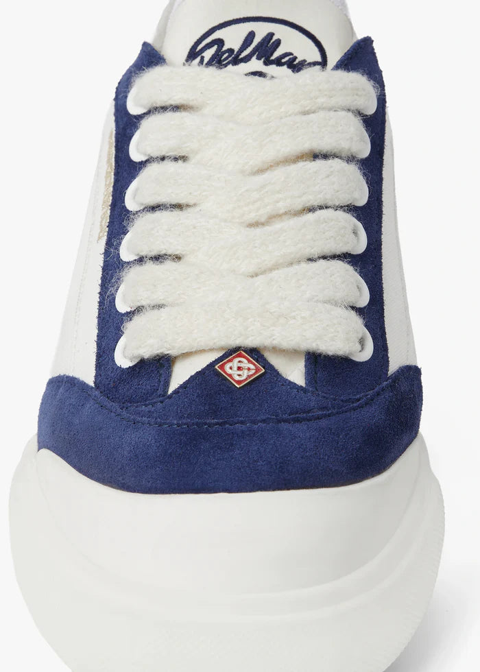 Sneakers CASABLANCA pour homme blanches et bleu marine Del Mar
