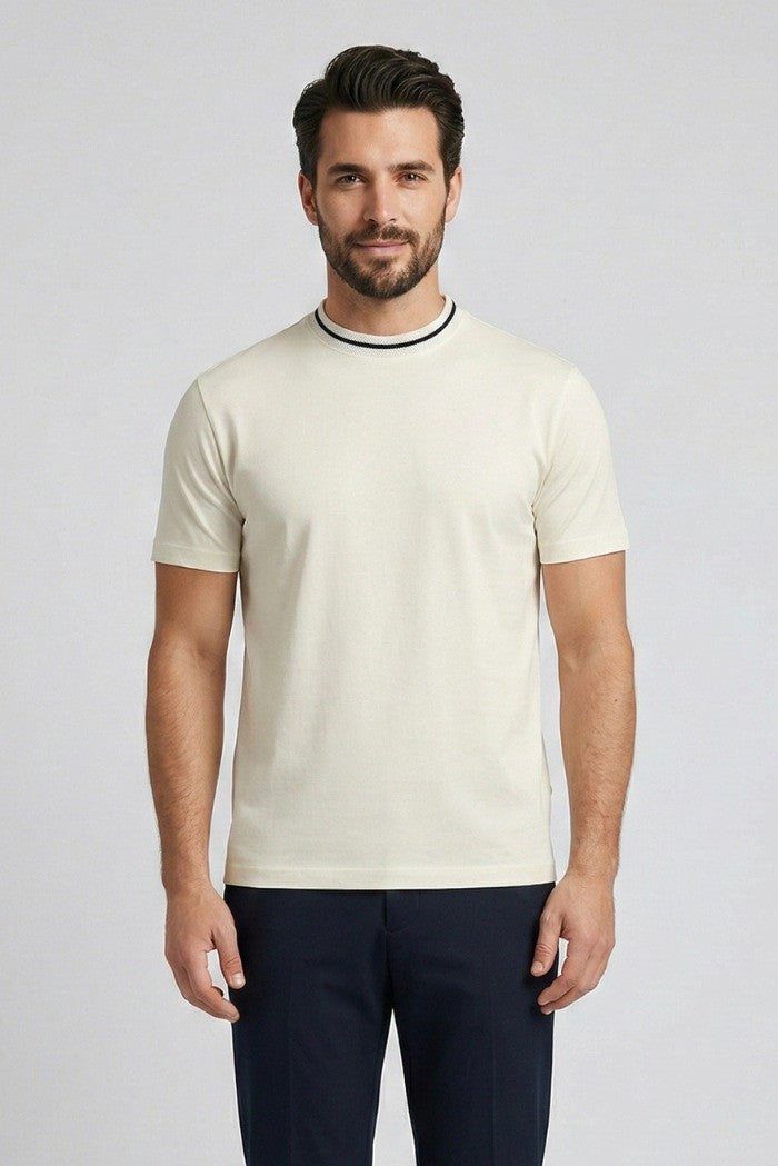 T-shirt homme John Richmond CHALONI UMP26335TS BLANC CASSÉ