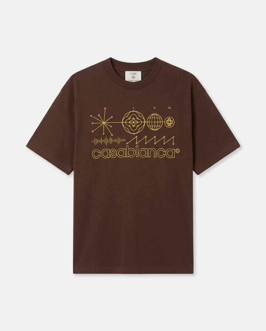 T-shirt Casablanca Code de Civilisation Oversized maison prado