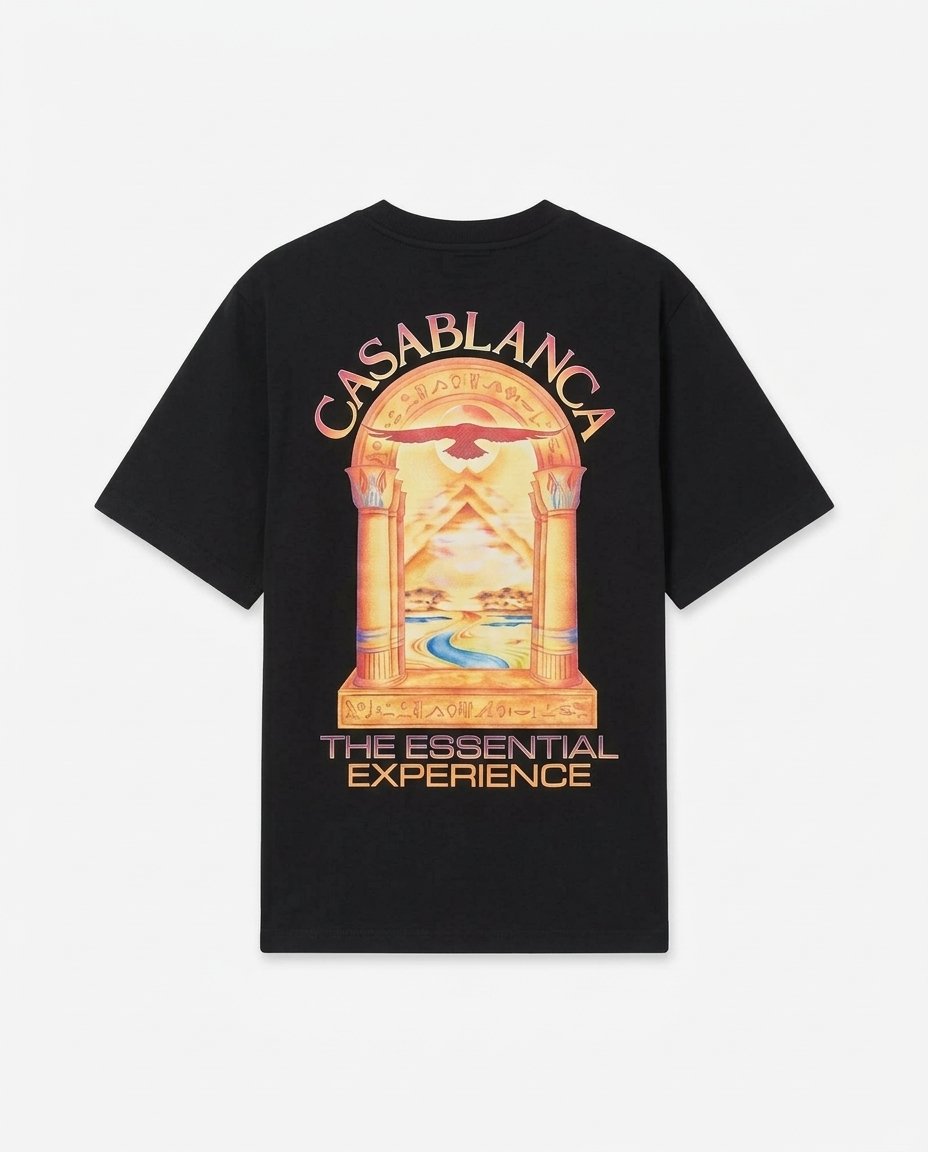 T-shirt Casablanca Hermons Mirage Arch T-shirt noir maison prado