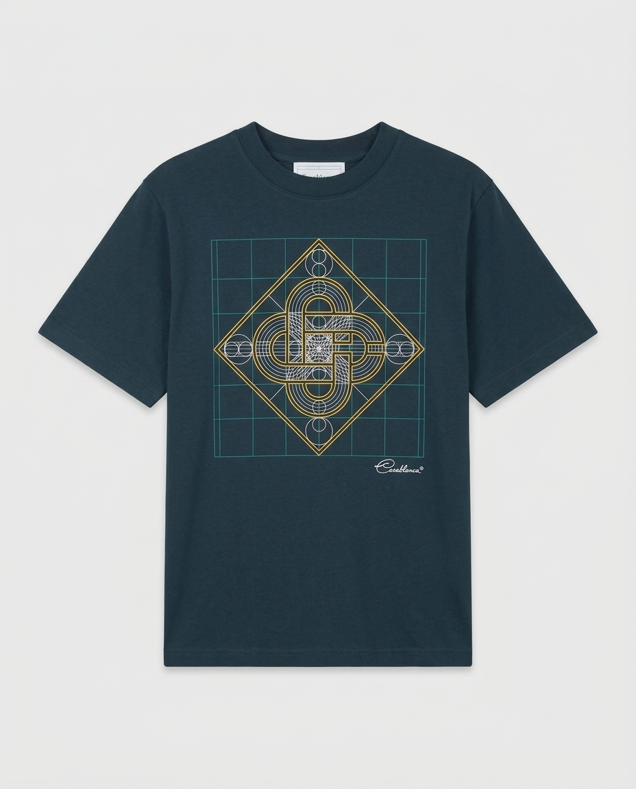 T-shirt Casablanca Logo Geometrie Sacree maison prado